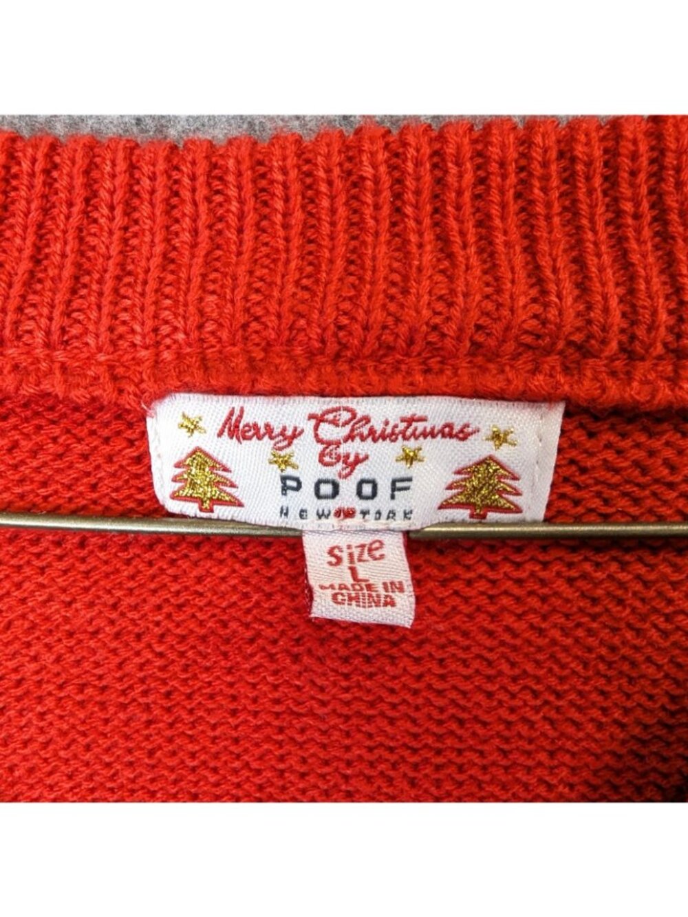 Christmas Llama Womens Medium Sweater Vest Funny Ugly Red Poof New York - Picture 4 of 7